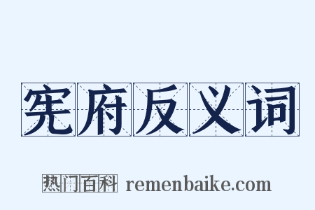宪府反义词是什么意思的图片
